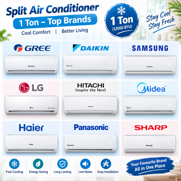 1 Ton Split AC Type Non Inverter Ac